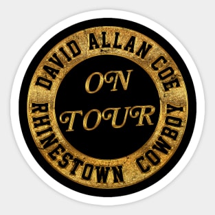 David Allan Coe / Rhinestone Cowboy - Original Fan Artwork Sticker